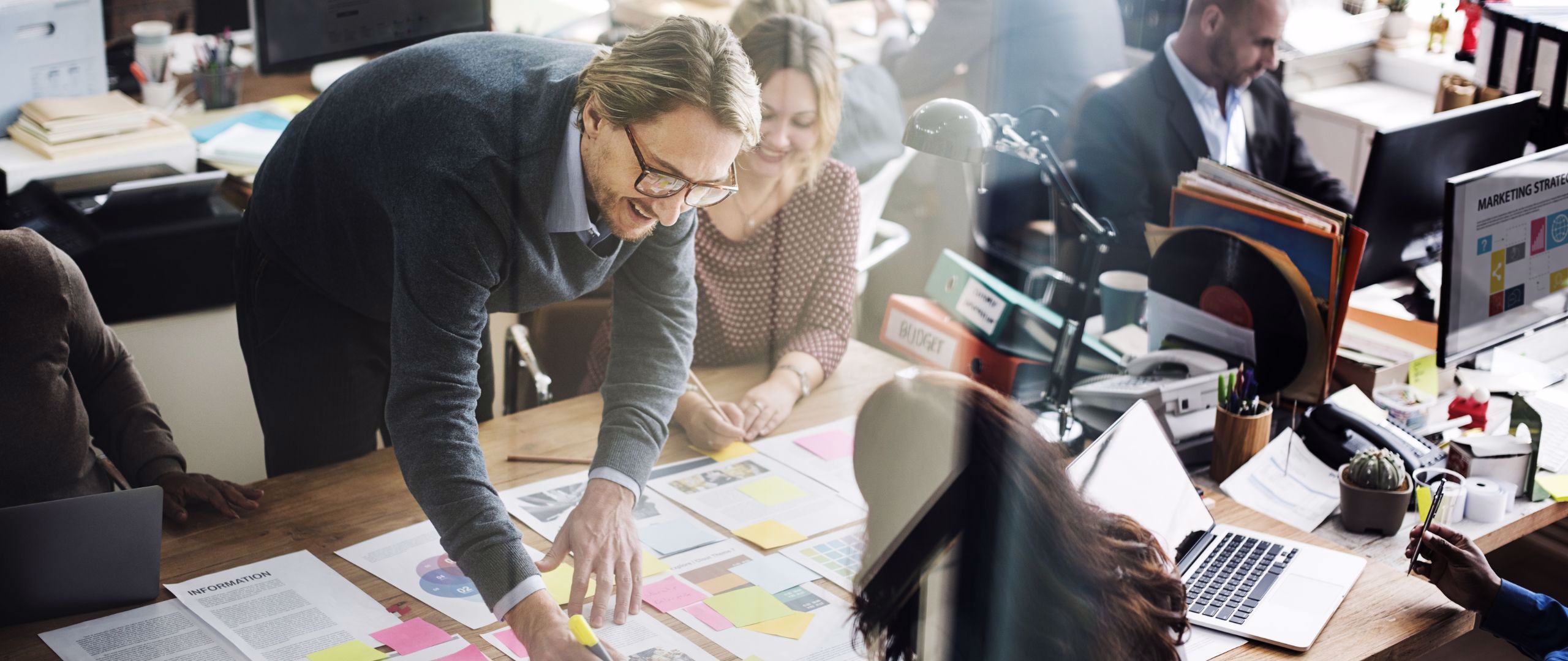 Equipa analisar informação