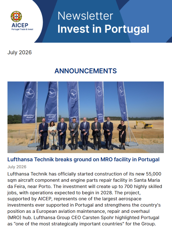 Newsletter Invest in Portugal