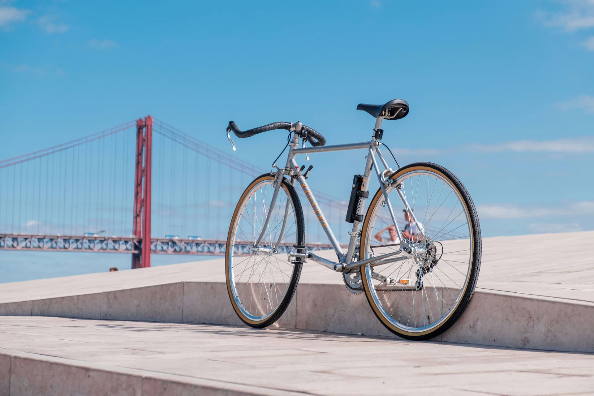 Bicycle lisbon bridge